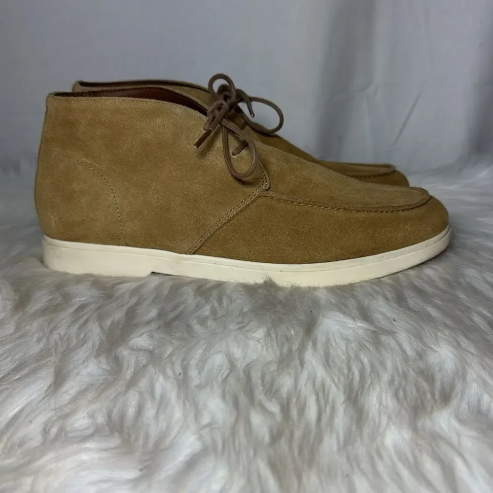 Zara Man‎ Tan-Brown Split Suede Chukka Boots Sz 42